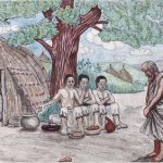 Kamerun-Bilder Drei Männer bei Abraham