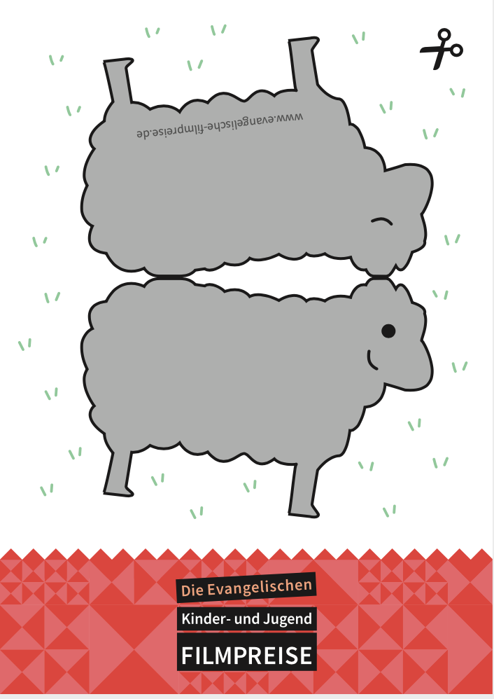 Postkarte Silbernes Schaf